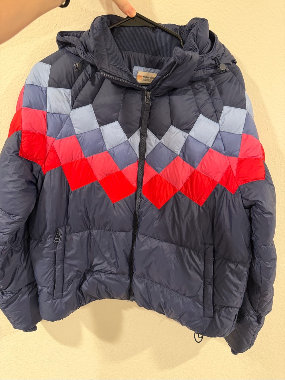 Marine Layer Navy Puffer Jacket - Archive Sierra Puffer - Picture 4 of 6